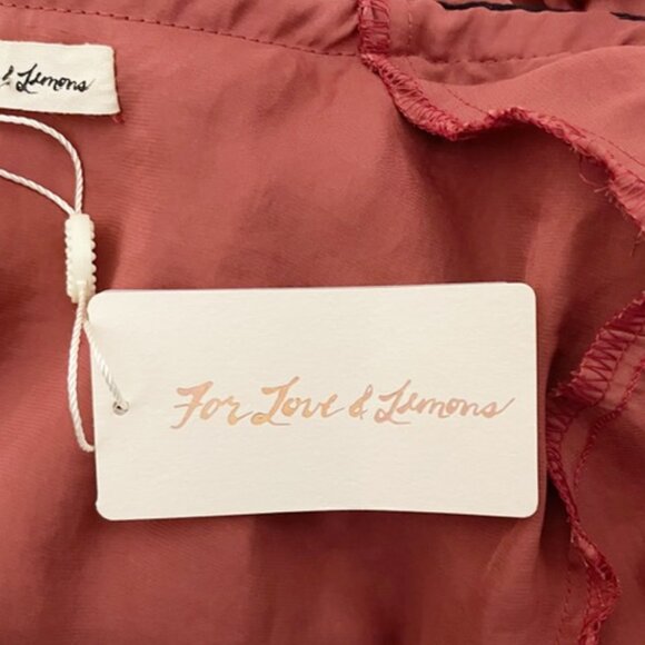 For Love and Lemons XS Skivvies Aileen Wrap Robe NEW WITH TAGS - Picture 6 of 6